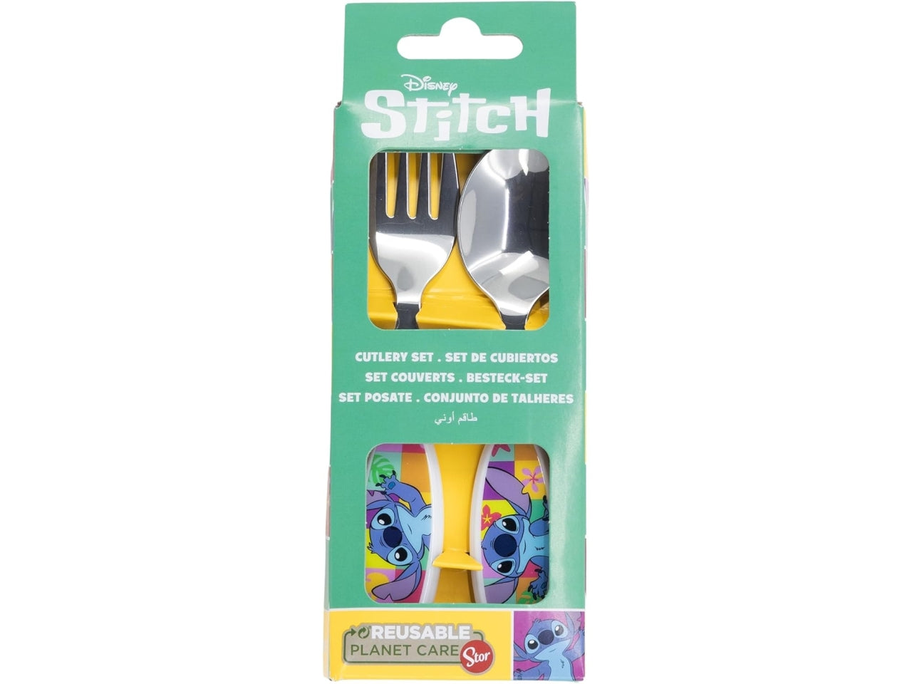 Stitch set 2 posate in acciaio