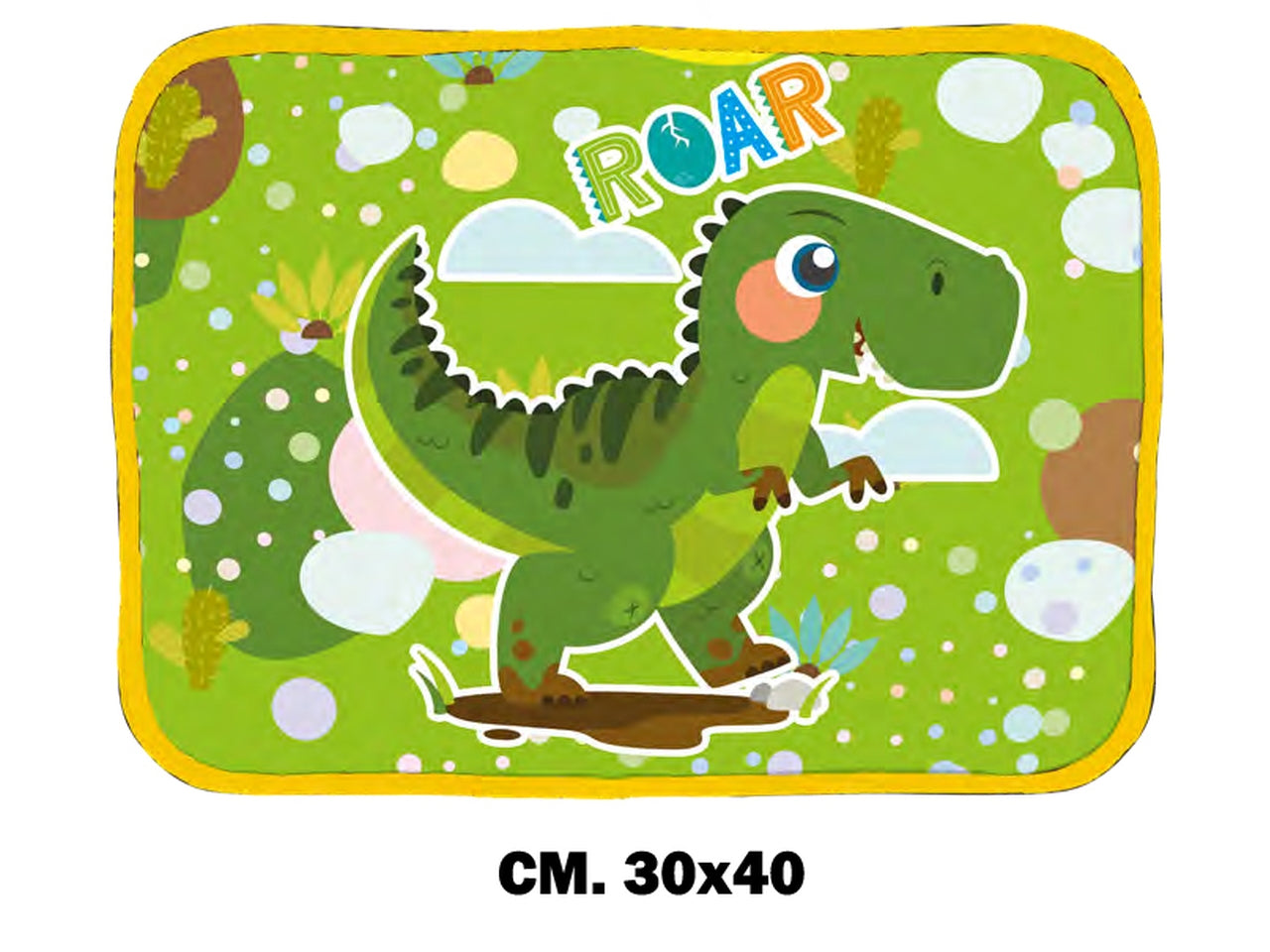 Dinosauro tovaglietta ripiegabile impermeabile 30x40cm