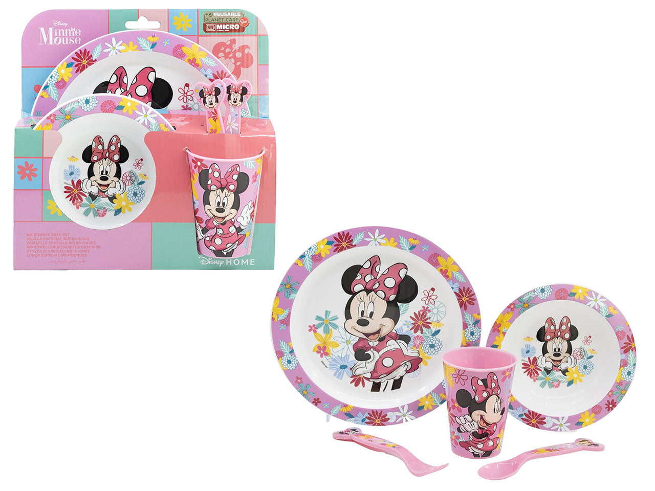 Minnie set pappa 5 pezzi per microonde