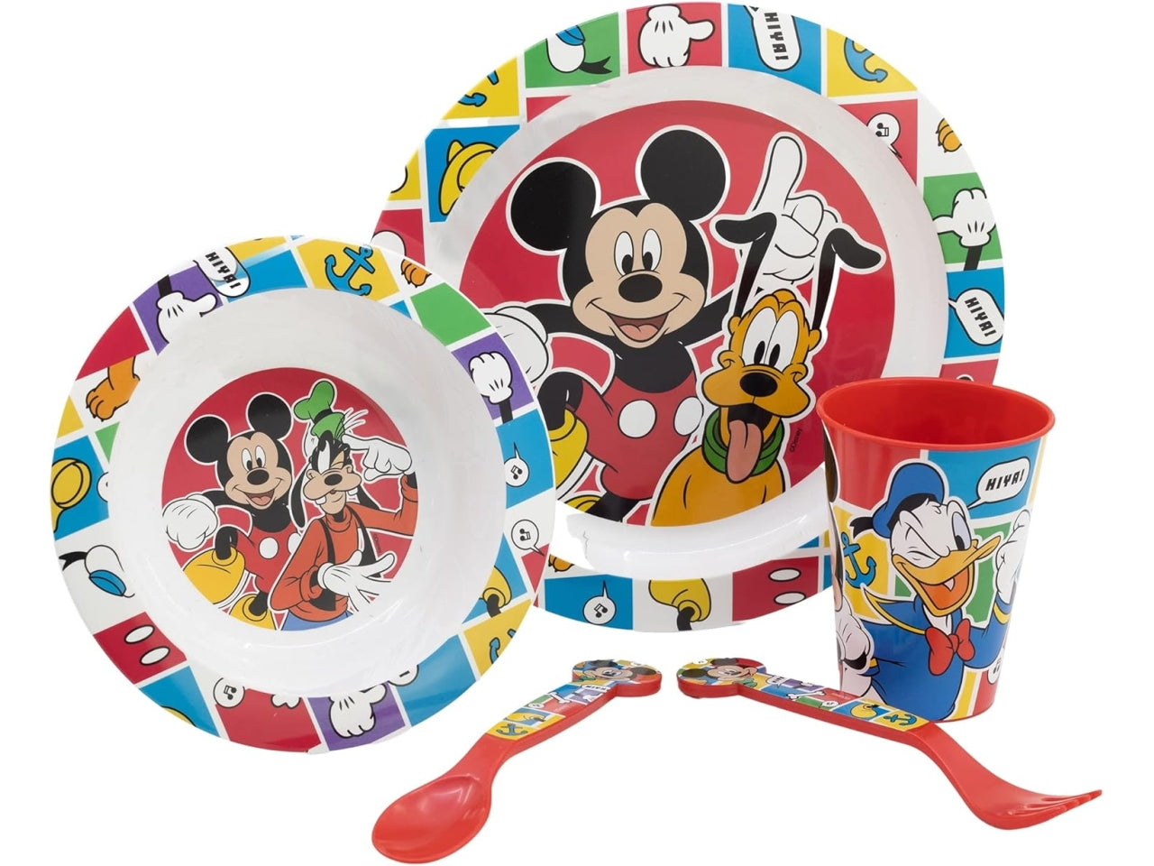 Mickey set pappa 5 pezzi per microonde
