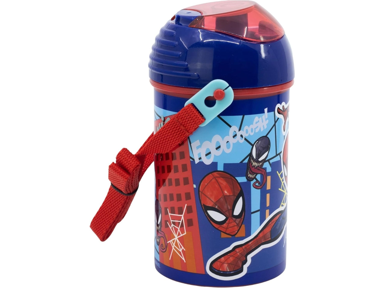 Spiderman borraccia pop up 450ml con tracolla
