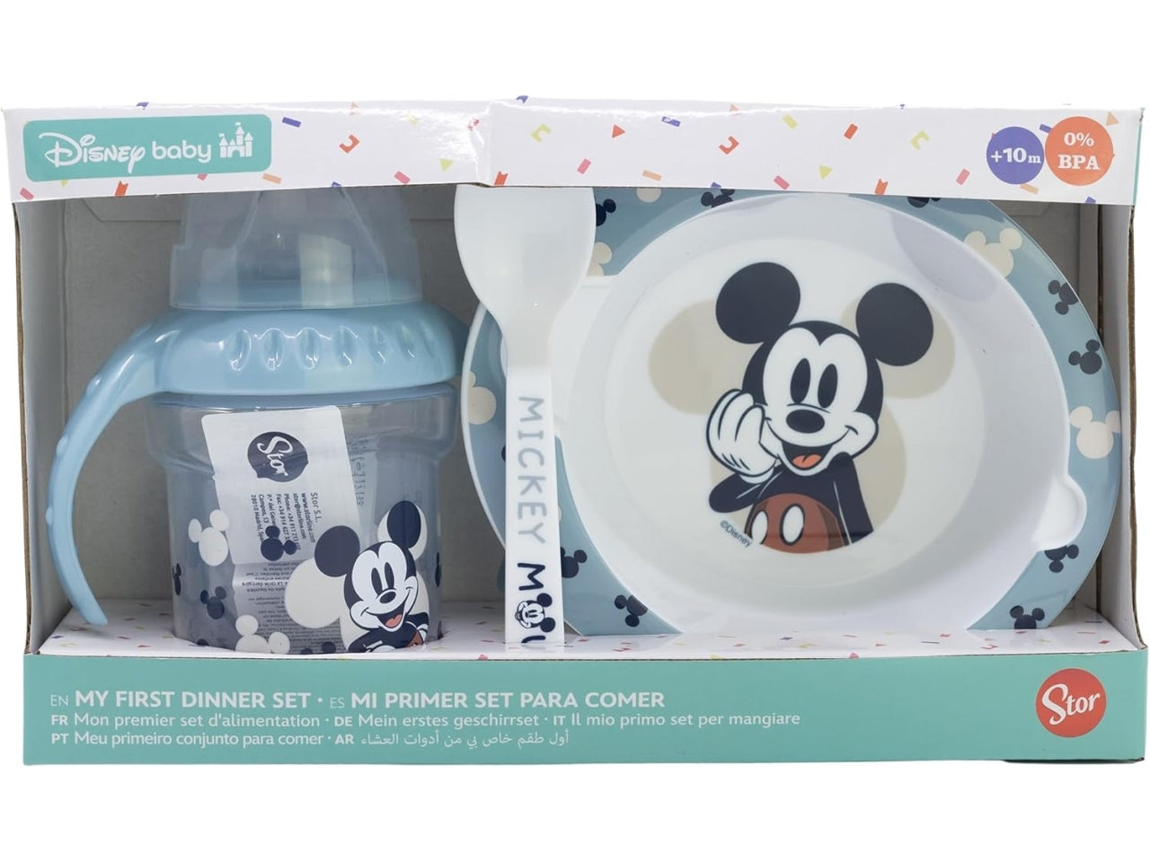 Mickey gift box 3 pezzi tazza + piatto + cucchiaio