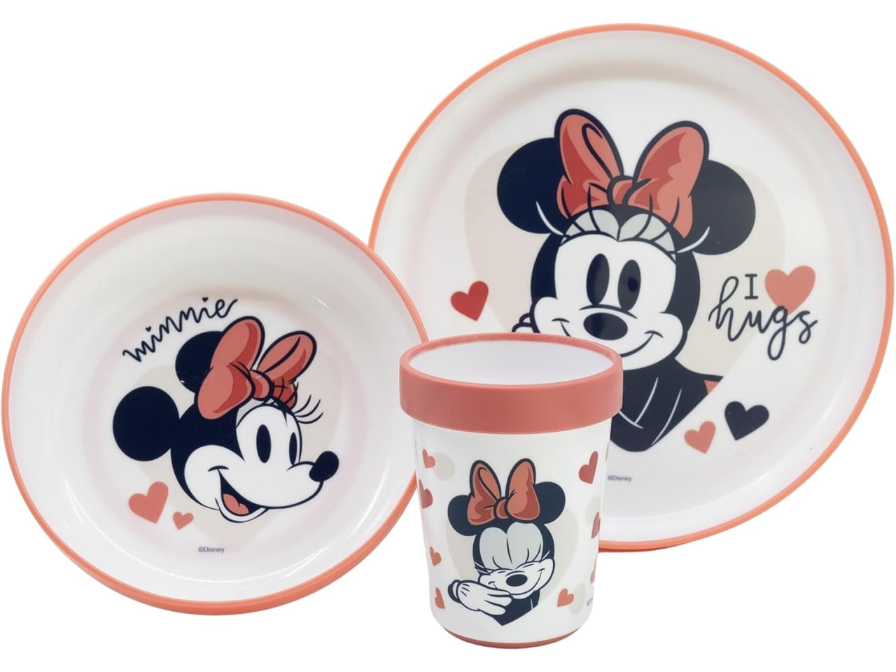 Minnie set 3 pz antiscivolo bicolor