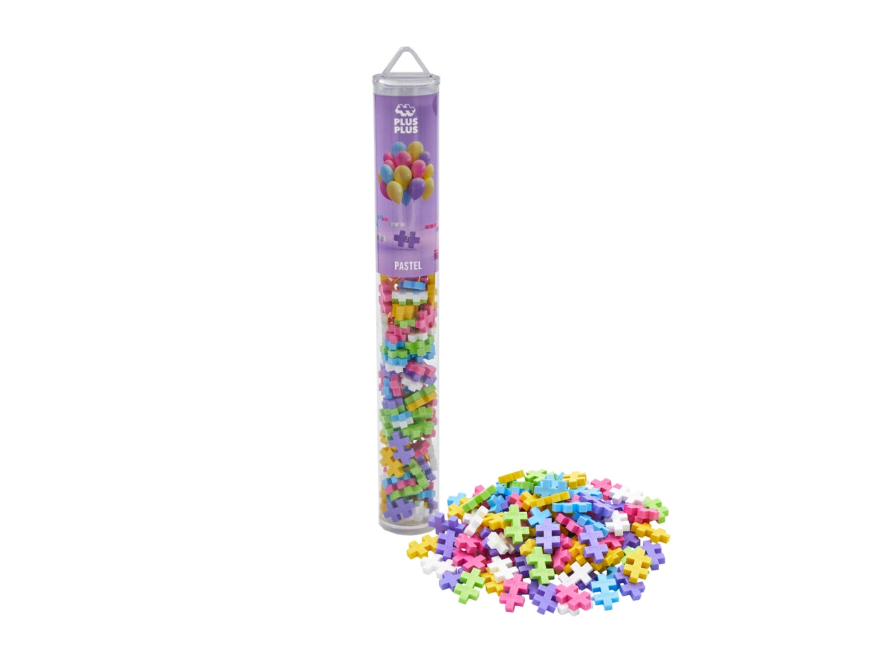 Plus plus tubo color costruzioni da 100 pezzi pastel