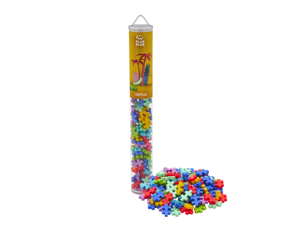 Plus plus tubo color costruzioni da 100 pezzi tropical