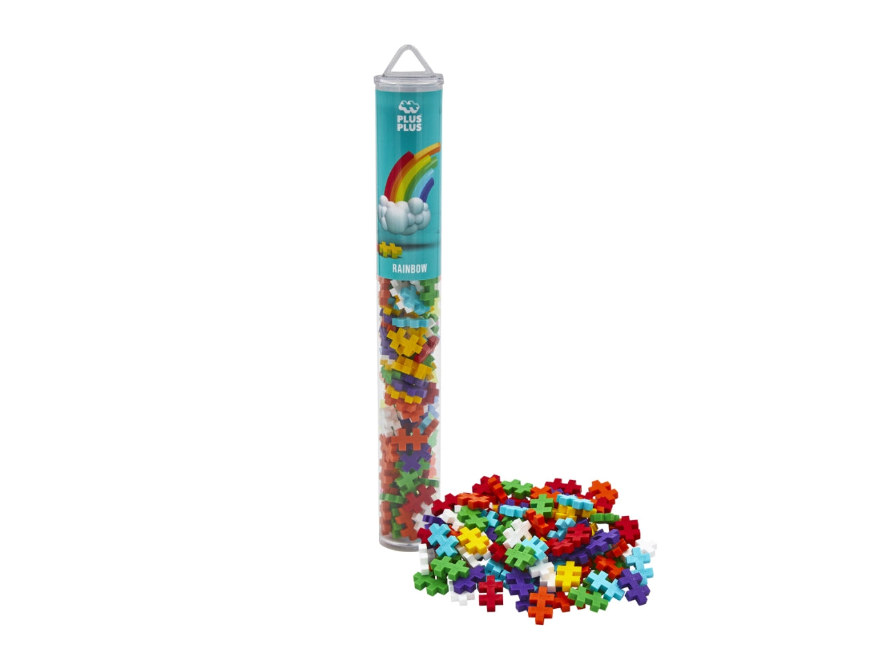 Plus plus tubo color costruzioni da 100 pezzi rainbow