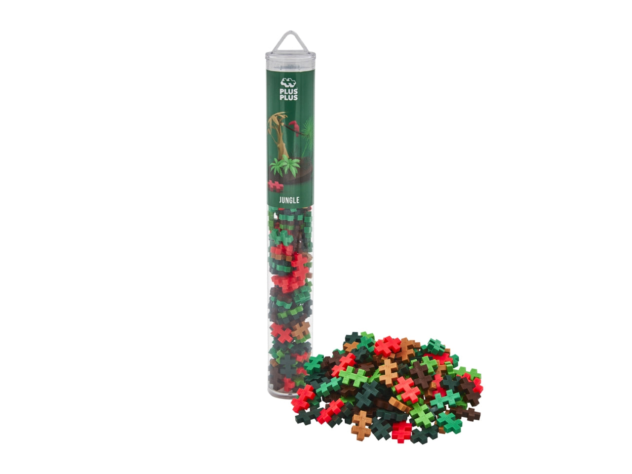 Plus plus tubo color costruzioni da 100 pezzi jungle