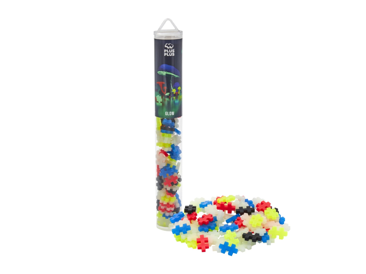 Plus plustubo dark costruzioni da 100 pezzi glow