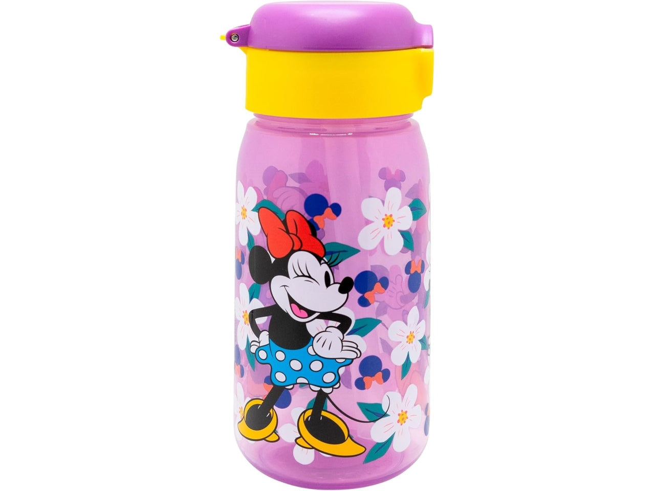 Minnie borraccia con cannuccia pop up 510ml