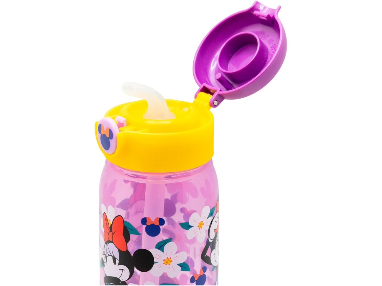 Minnie borraccia con cannuccia pop up 510ml
