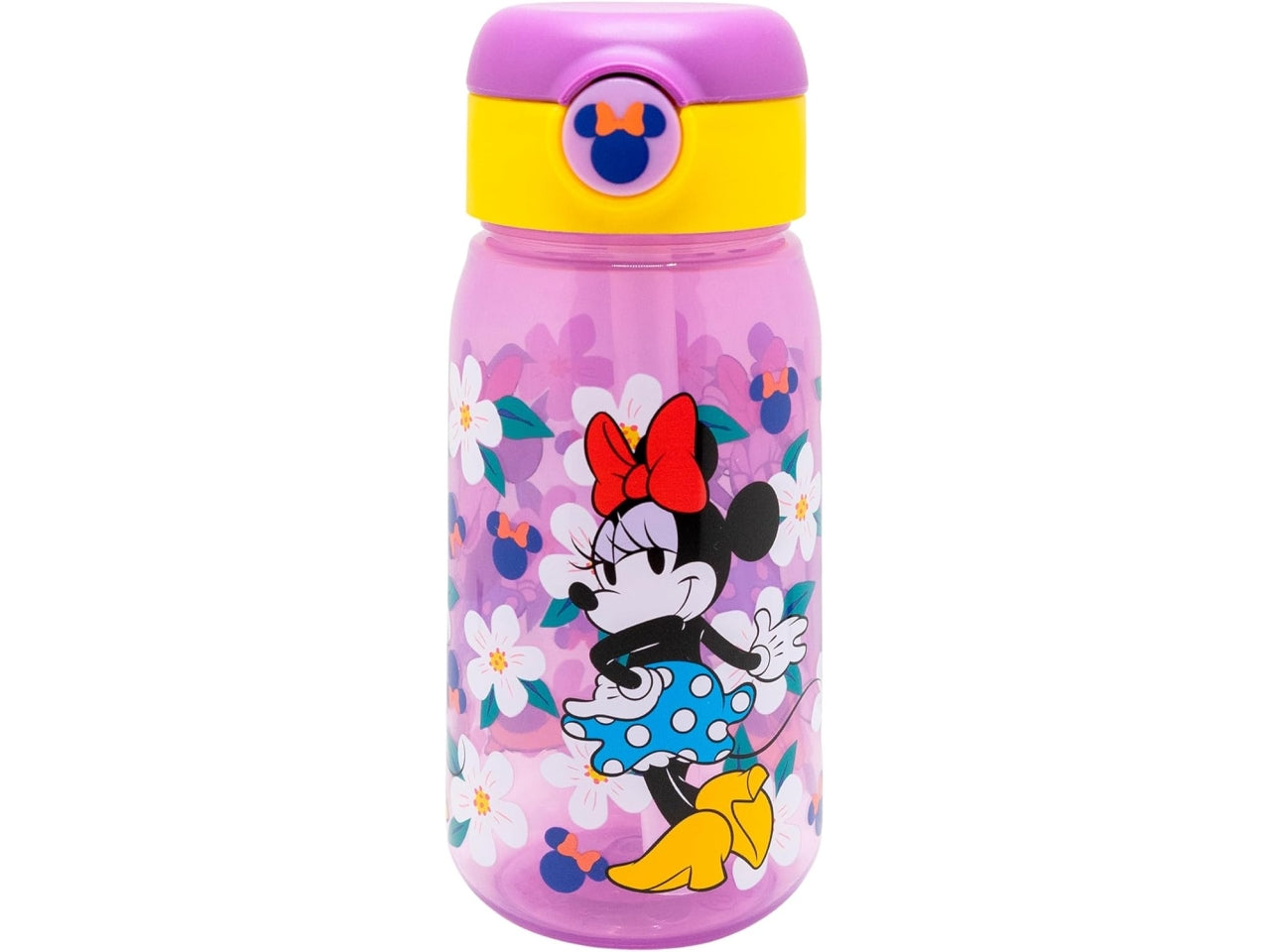 Minnie borraccia con cannuccia pop up 510ml