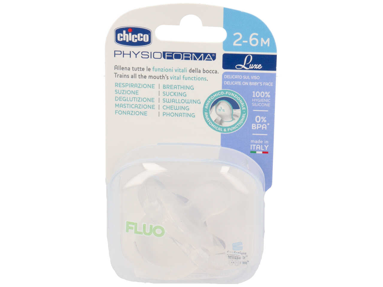 Gommotto luxe fluo color bianco 2-6 mesi