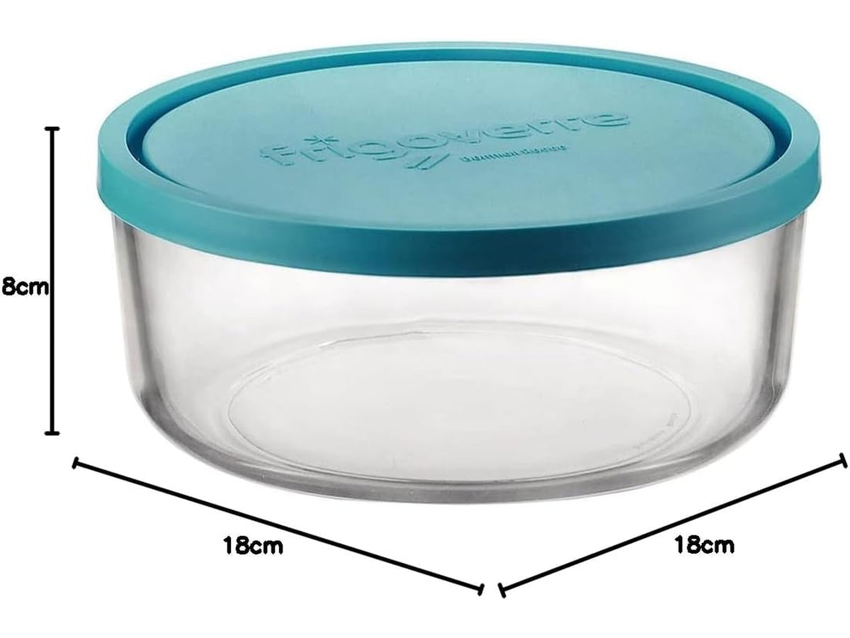 Contenitore in vetro Frigoverre 18cm con coperchio