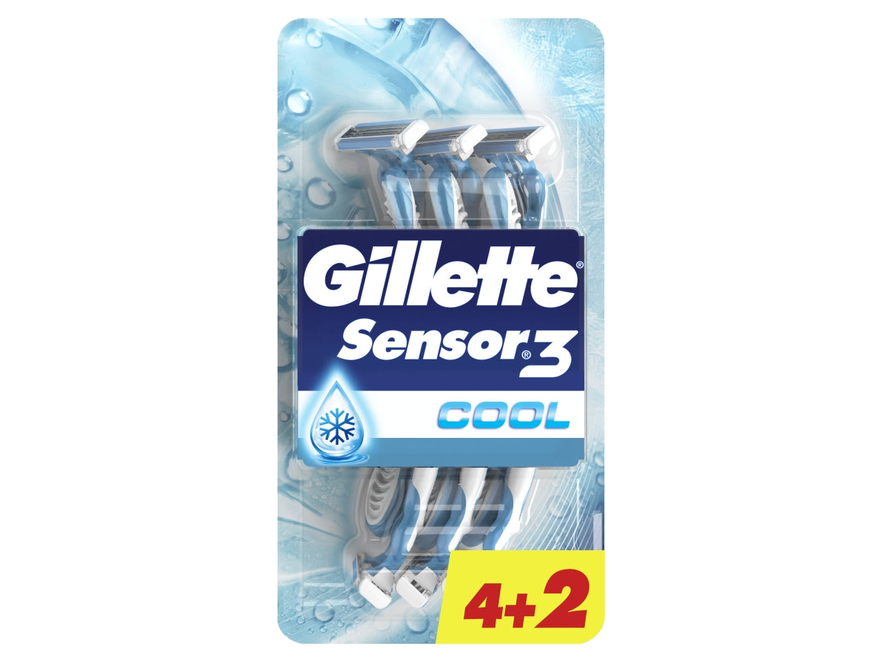 Gillette sensor3 cool 4+2 $