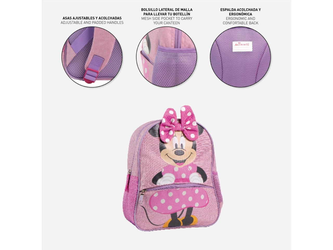 Zaino asilo con personaggio Minnie