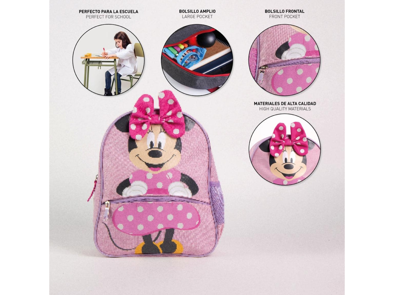 Zaino asilo con personaggio Minnie