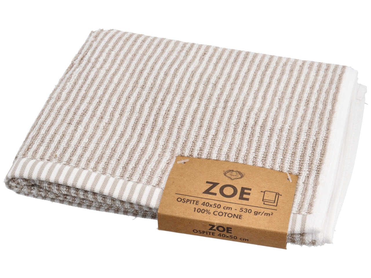 Ospite linea Zoe 40x50cm di colore tortora