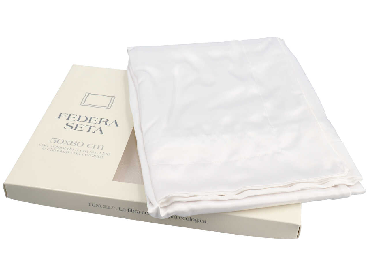 Seta federa cuscino con zip 50x80cm