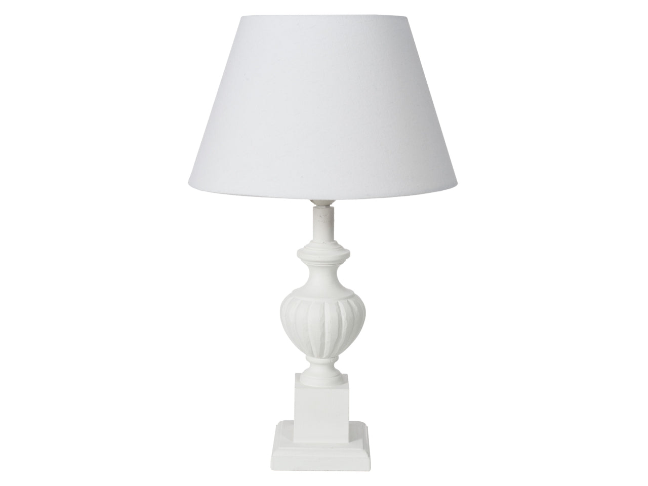 Lampada Taide con coppa bianca h.50cm