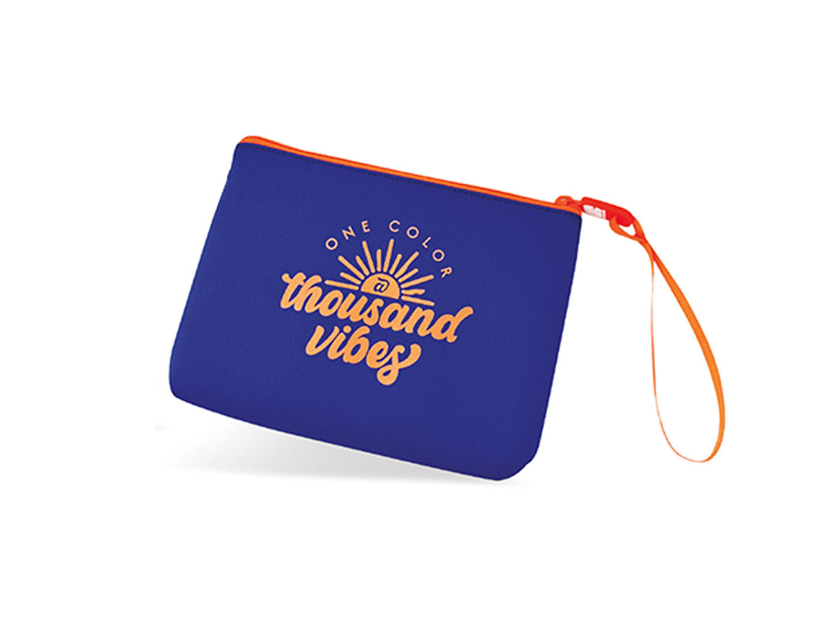 Sunset astuccio in neoprene 22x17x3cm blu