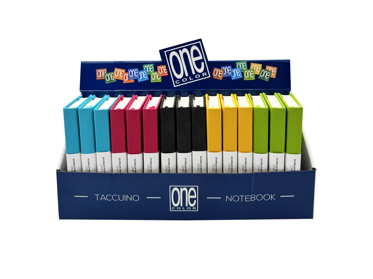 Taccuino con elastico e copertina in ecopelle 9x14cm 256 pagine colori assortiti