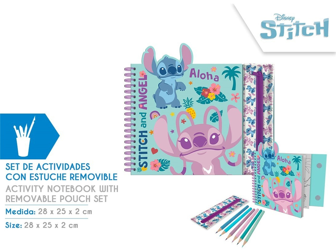 Stitch libro di attivitÃ  con custodia removibile