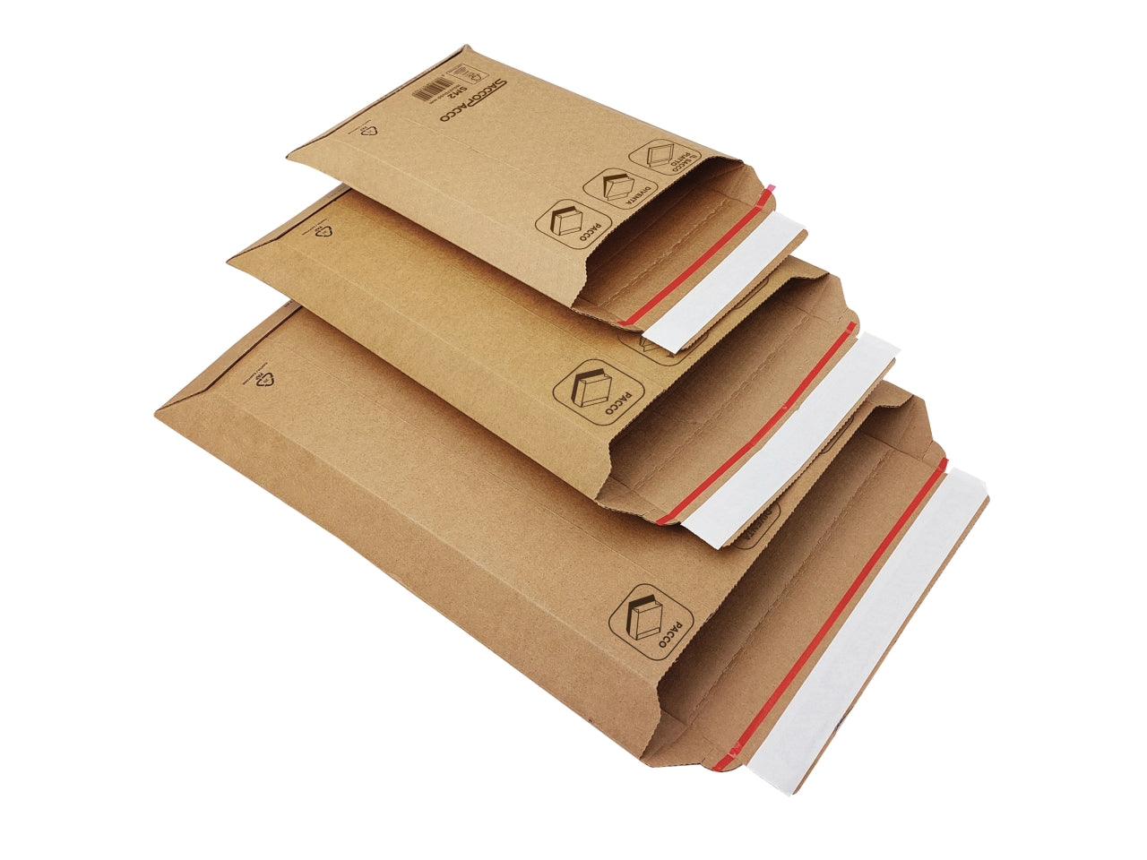Sacchetti in cartone per spedizione SM6 con soffietto 29x40x7cm in confezione da 25 pezzi