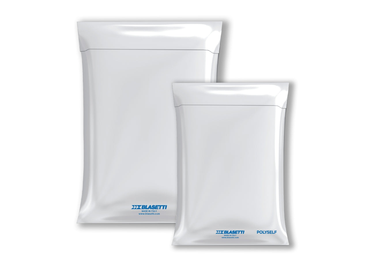 Polyself sacchetti in plastica per spedizione con chiusura adesiva 27x35cm confezione da 100 pezzi