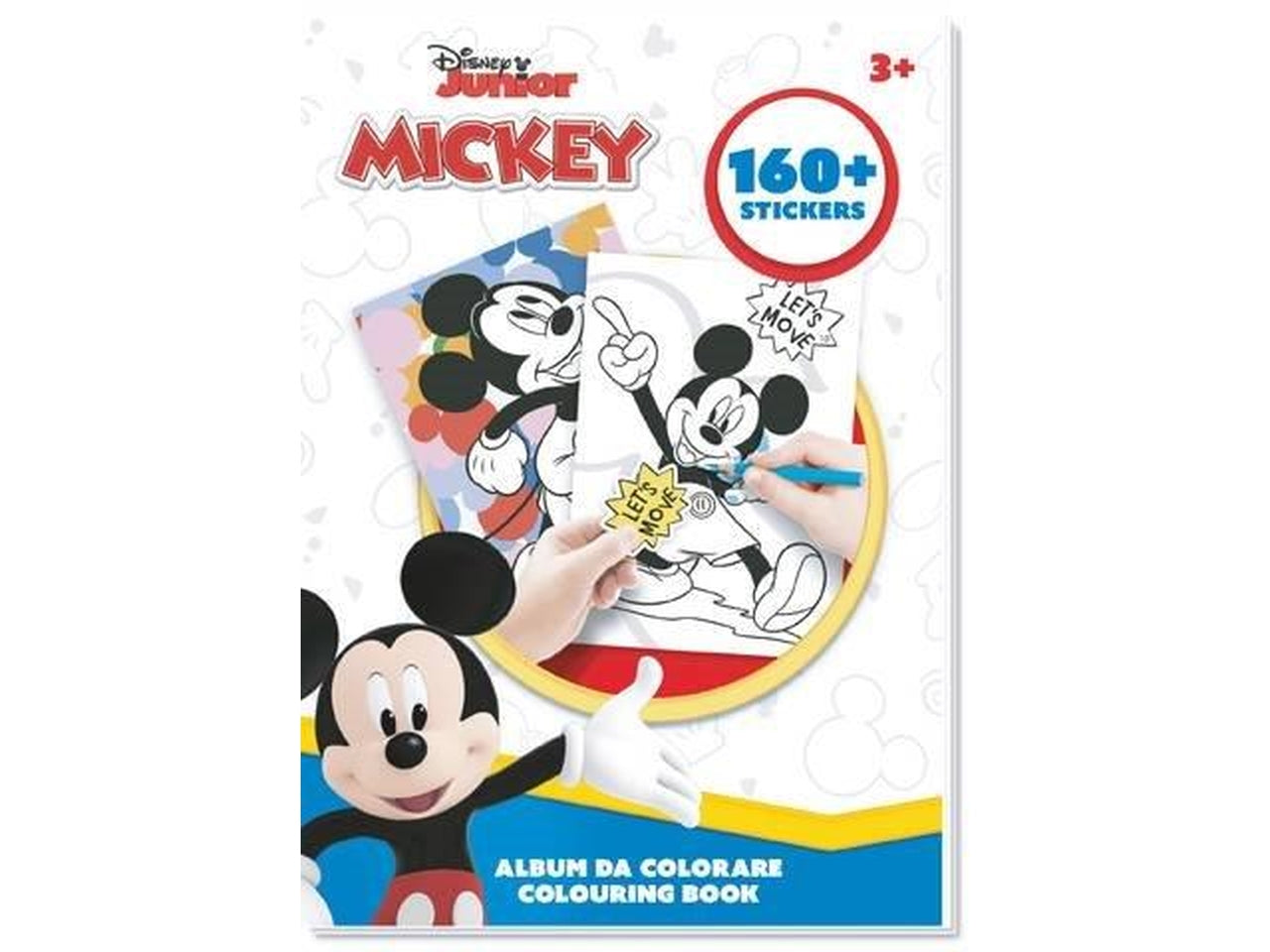 Mickey album da colorare con stickers