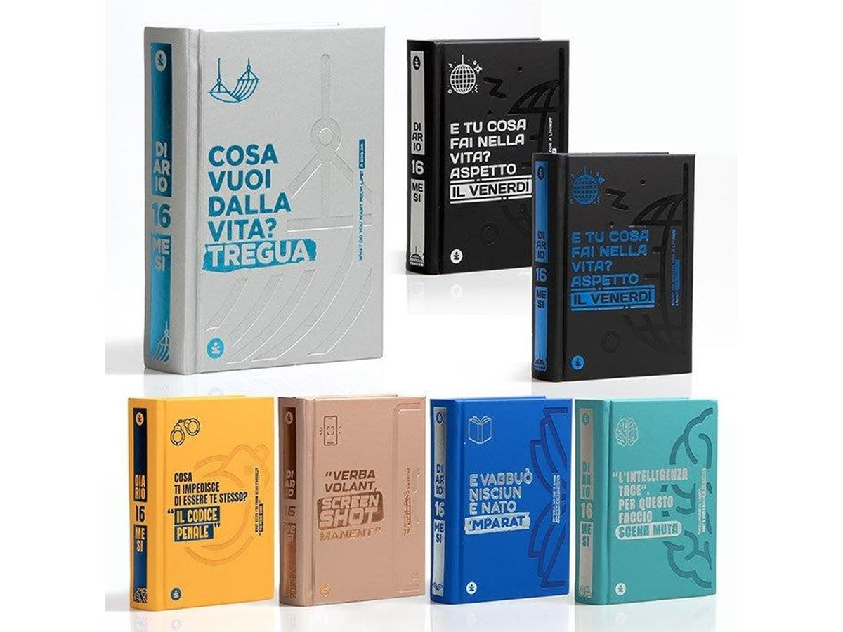 Diario agenda evolution 16 mesi con stickers assortiti
