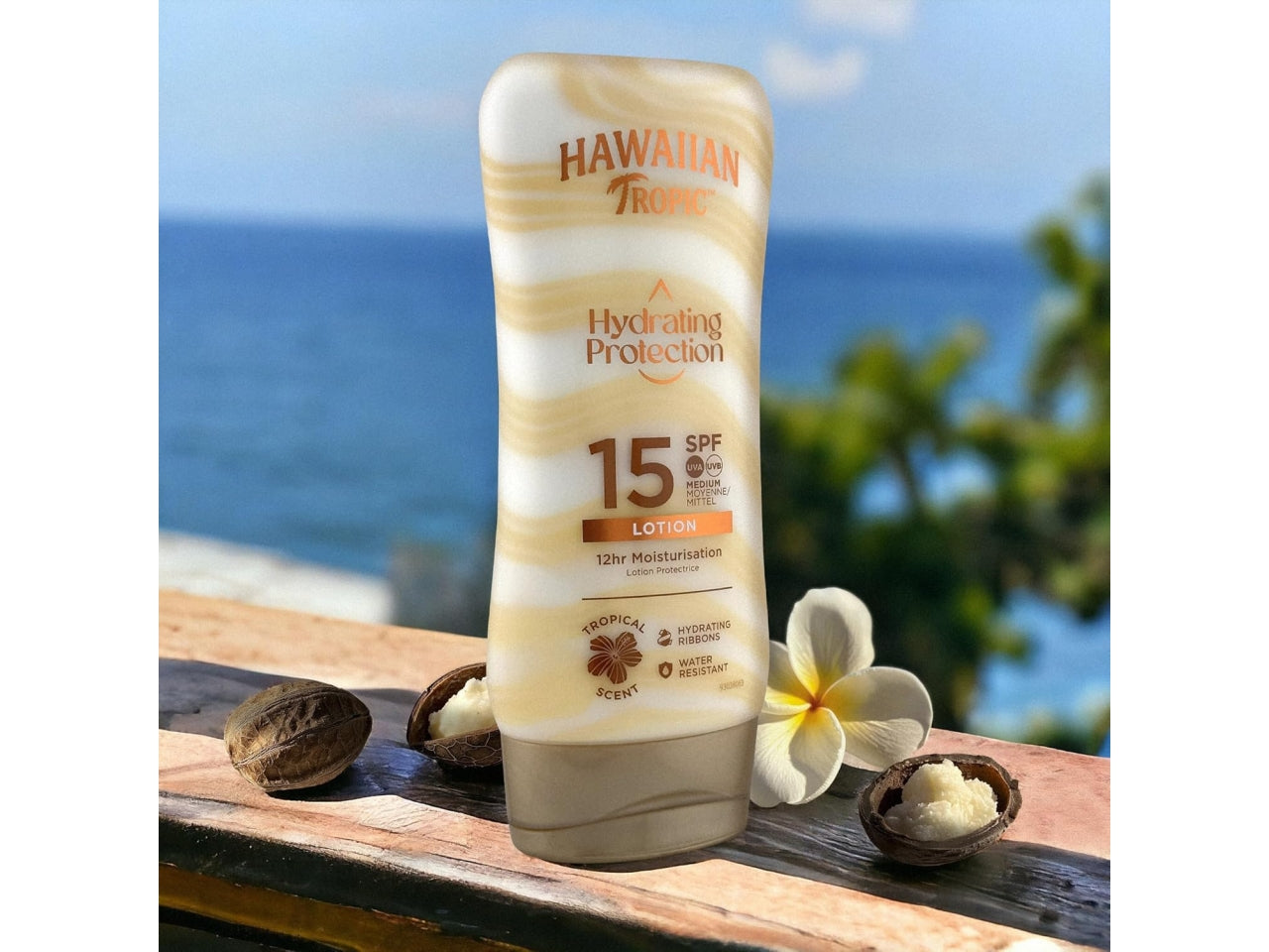 Hawaiian tropic silk hydration lozione solare spf 15 180ml $