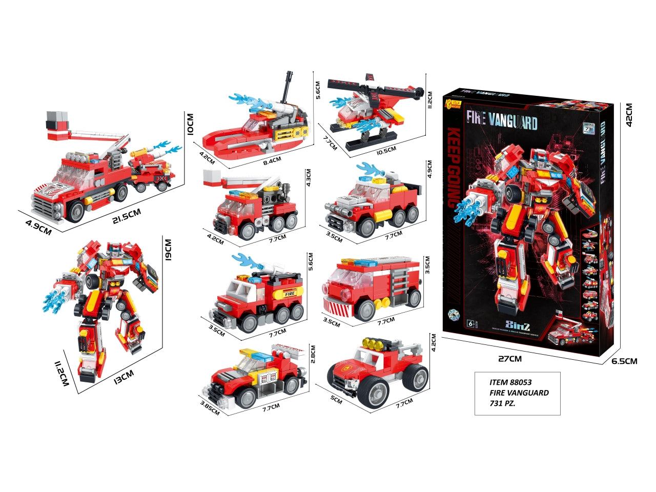 Robot fire vanguard 8 in 1