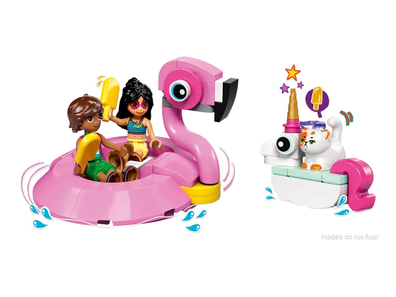 Lego Lego Friends Pool Party con unicorno e fenicottero