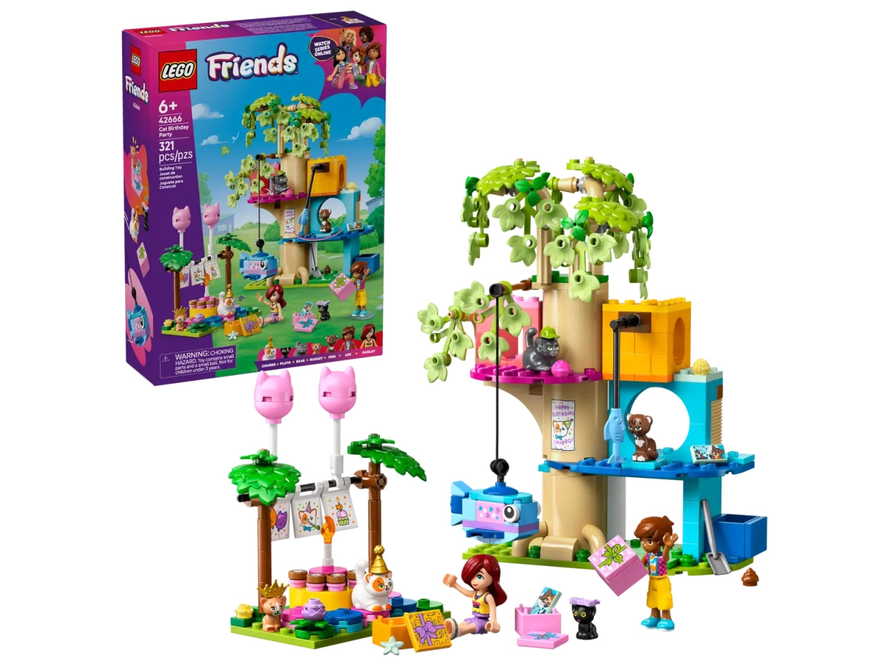 Lego Lego Friends Festa di compleanno felina e Casa sullâalbero