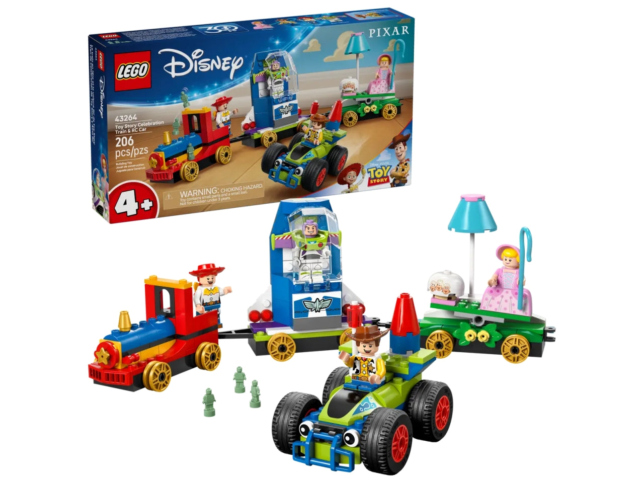 Lego Disney Pixar Toy Story: Treno e Auto radiocomandati celebrativi