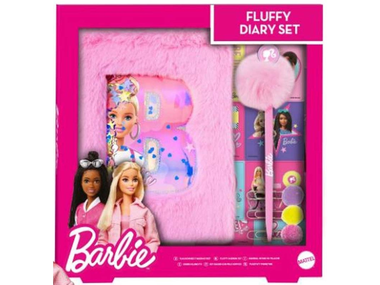 Barbie diario segreto con penna adesivi e accessori