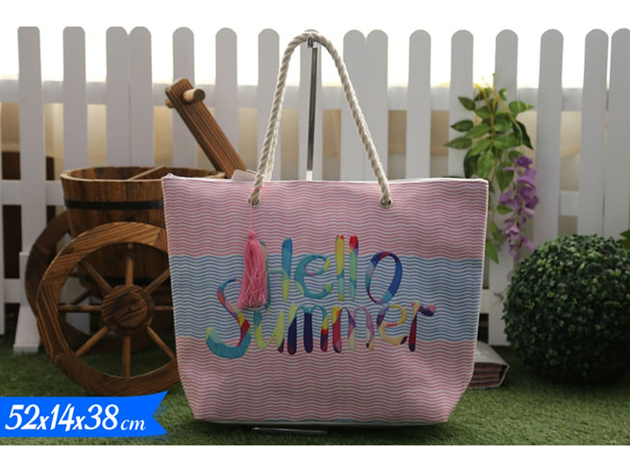 Borsa mare summer di colre rosa