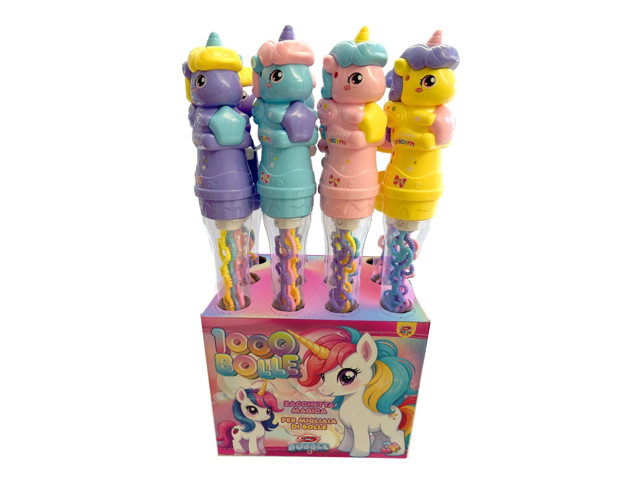 Bacchetta magica mille bolle unicorno