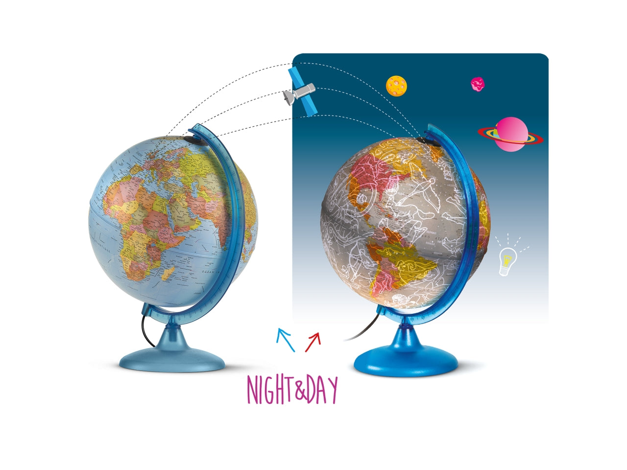 Mappamondo 25cm night & day