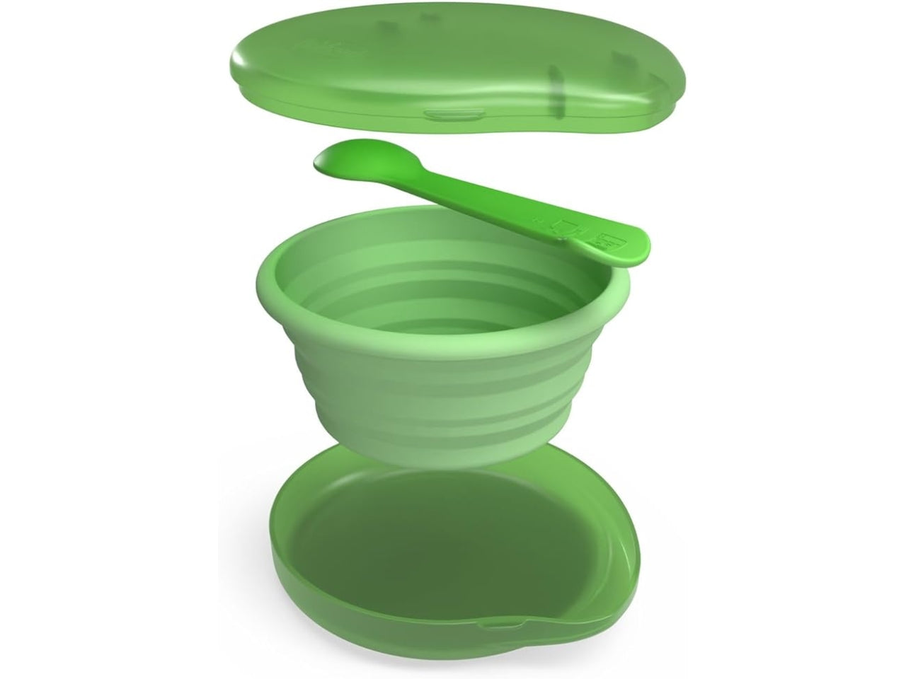 Piattino collassabile in silicone con case