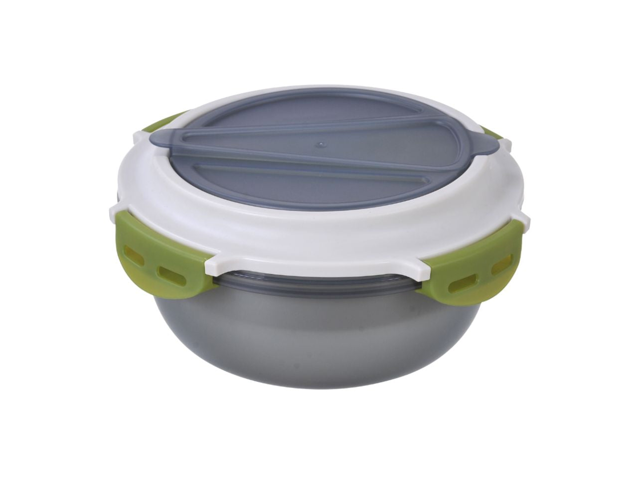 Linea cucina portapranzo superlock tondo con posate 1200ml grigio fumÃ¨
