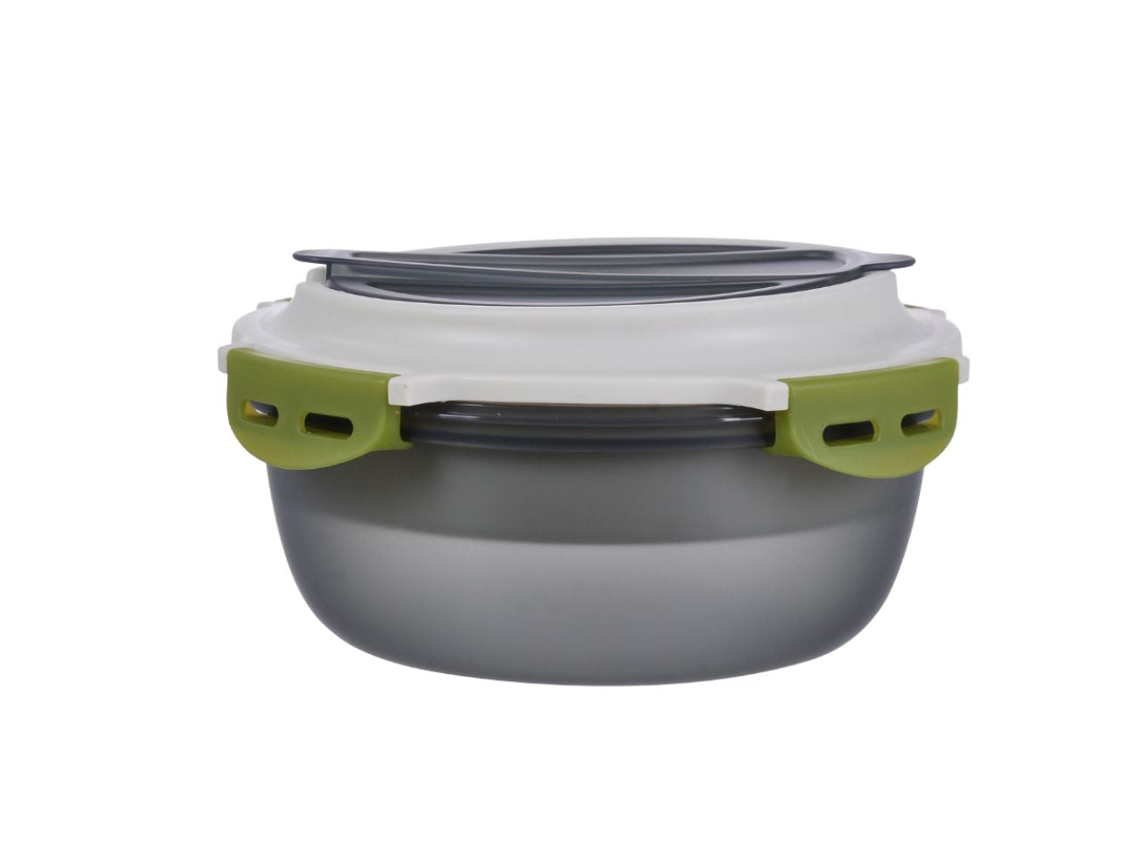 Linea cucina portapranzo superlock tondo con posate 1200ml grigio fumÃ¨