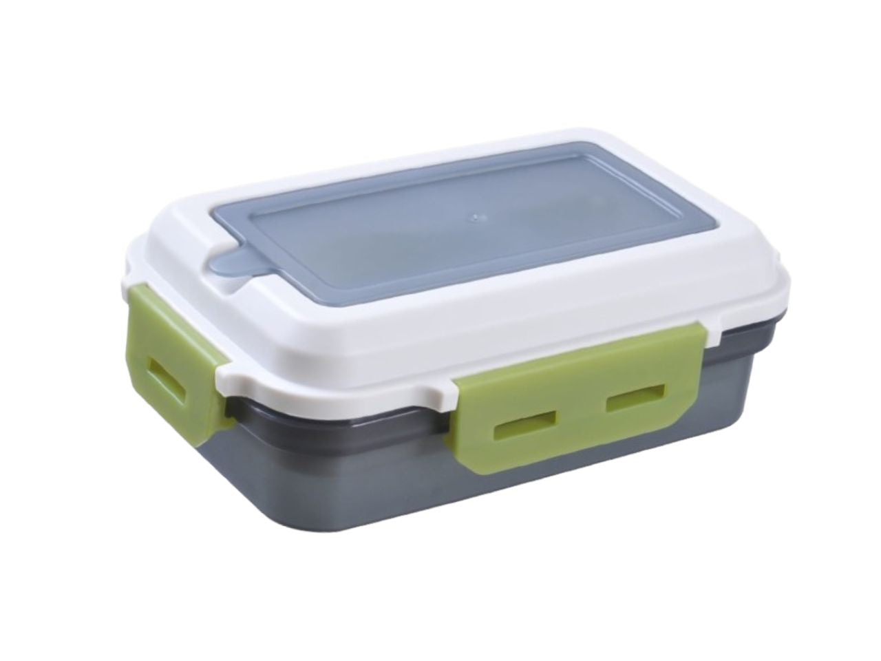 Linea cucina portapranzo superlock rettangolare con posate 1200ml grigio fumÃ¨