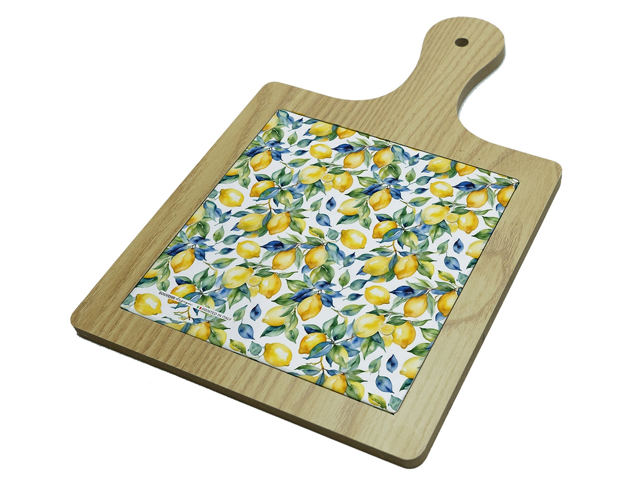 Tagliere quadrato 15x15cm interno con limoni
