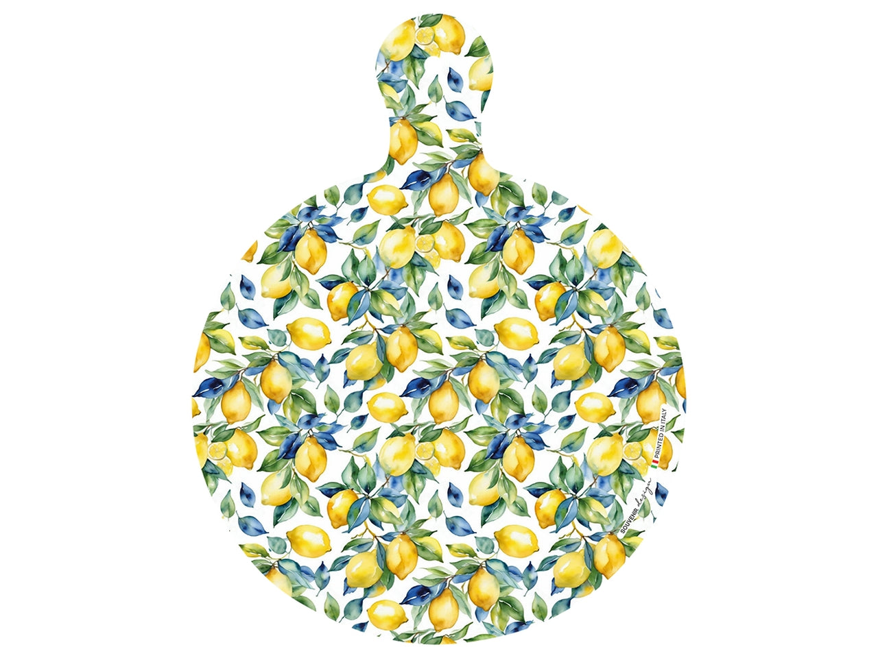 Tagliere tondo 23x18cm con limoni