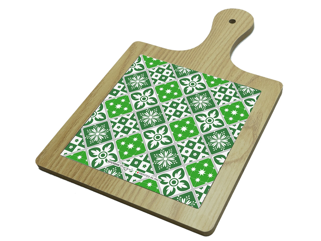 Tagliere quadrato in mdf 15x15cm verde