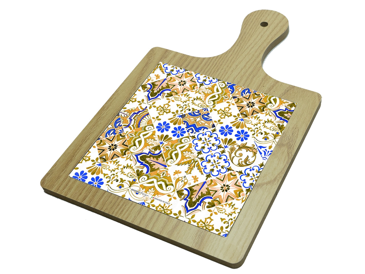 Tagliere quadrato in mdf 15x15cm senape