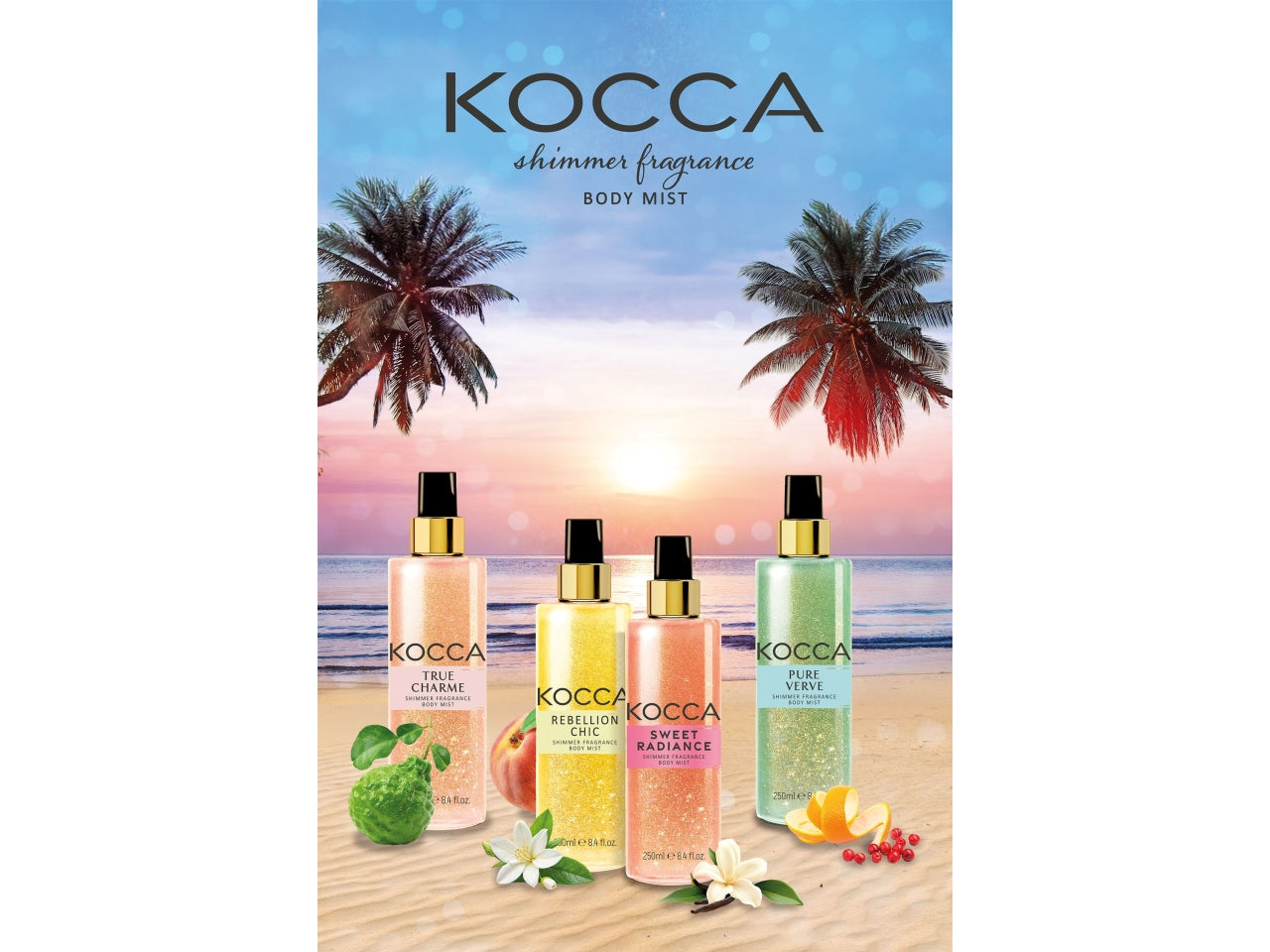 Kocca body mist pure verve H2o glitter 250ml
