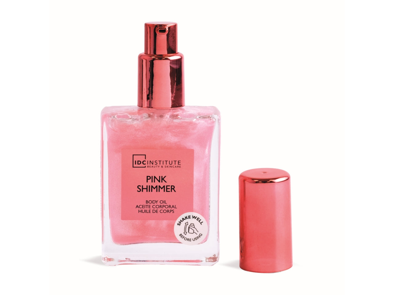 Idc institute glow shimmer pink body oil 45ml