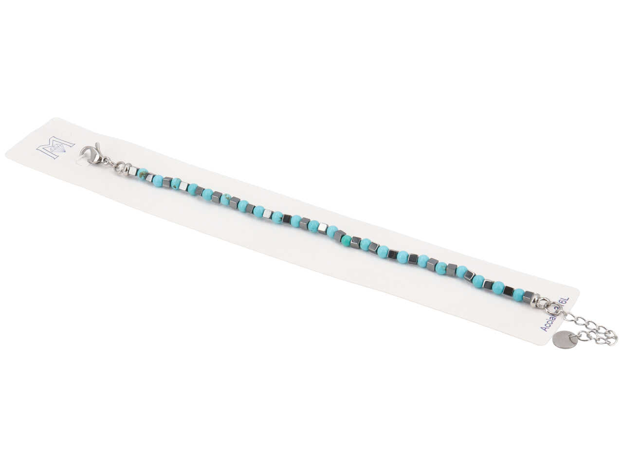 Bracciale con pietre turchese